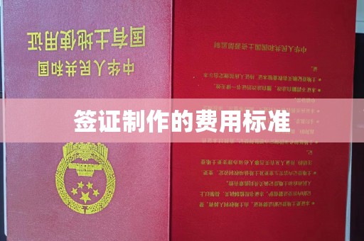 常宁签证制作的费用标准